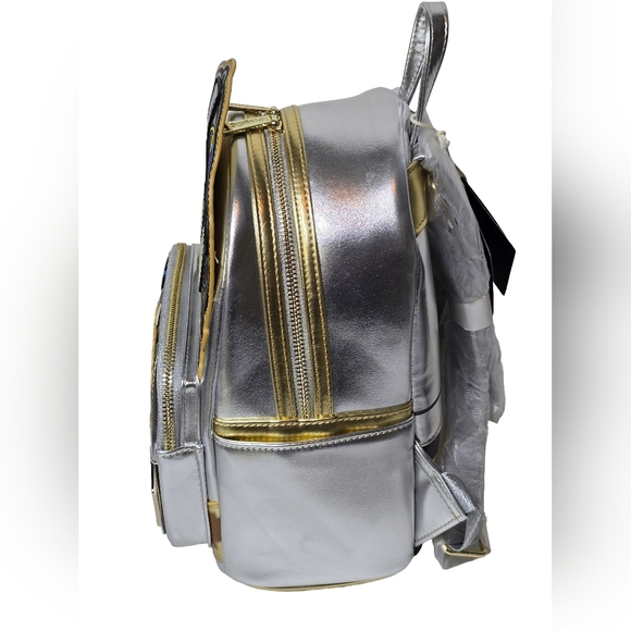 Loungefly star wars c-3po glow in dark mini backpack nwt - Picture 2 of 9